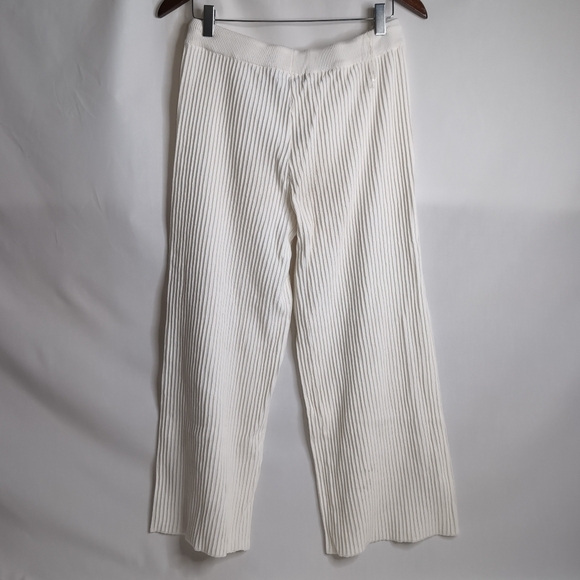 Ribbed Lounge Ankle Drawstring Pants, Size L - Picture 2 of 7